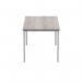Polaris Rectangular Multipurpose Table 1600x800x730mm Alaskan Grey OakSilver KF77905 KF77905