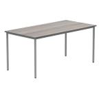 Polaris Rectangular Multipurpose Table 1600x800x730mm Alaskan Grey Oak/Silver KF77905 KF77905