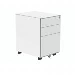 Polaris 3 Drawer Mobile Under Desk Steel Pedestal 480x680x580mm White KF77907 KF77907