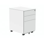 Polaris 3 Drawer Mobile Under Desk Steel Pedestal 480x680x580mm White KF77907 KF77907