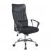 Jemini Carlos Mesh Back Chair with Arms 650x650x1090mm Black KF77909 KF77909