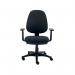 Polaris Nesta Operator Chair 2 Lever Upholstered 590x555x1090mm Black KF77949 KF77949