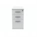 Polaris 3 Drawer Desk High Pedestal 404x800x730mm Arctic White KF78023 KF78023