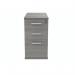 Polaris 3 Drawer Desk High Pedestal 404x800x730mm Alaskan Grey Oak KF78024 KF78024