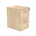 Polaris 2 Drawer Filing Cabinet 460x600x710mm Canadian Oak KF78102 KF78102