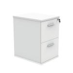 Polaris 2 Drawer Filing Cabinet 460x600x710mm Arctic White KF78103 KF78103