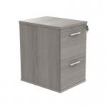 Polaris 2 Drawer Filing Cabinet 460x600x710mm Alaskan Grey Oak KF78104 KF78104