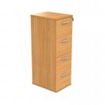 Polaris 4 Drawer Filing Cabinet 460x600x1358mm Norwegian Beech KF78105 KF78105