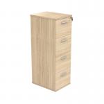 Polaris 4 Drawer Filing Cabinet 460x600x1358mm Canadian Oak KF78106 KF78106