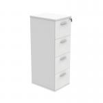 Polaris 4 Drawer Filing Cabinet 460x600x1358mm Arctic White KF78107 KF78107