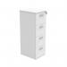 Polaris 4 Drawer Filing Cabinet 460x600x1358mm Arctic White KF78107 KF78107