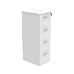 Polaris 4 Drawer Filing Cabinet 460x600x1358mm Arctic White KF78107 KF78107