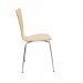 Jemini Picasso Wooden Chair Beech/Chrome KF78109 KF78109