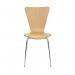 Jemini Picasso Wooden Chair BeechChrome KF78109 KF78109