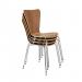 Jemini Picasso Wooden Chair Walnut