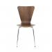 Jemini Picasso Wooden Chair Walnut/Chrome KF78110 KF78110