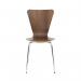 Jemini Picasso Wooden Chair WalnutChrome KF78110 KF78110