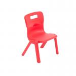 Titan One Piece Classroom Chair 360x320x513mm Red KF78502 KF78502
