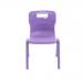Titan One Piece Classroom Chair Size 2 363x343x563mm Purple KF78510 KF78510