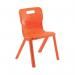 Titan One Piece Classroom Chair Size 2 363x343x563mm Orange KF78511 KF78511