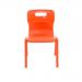 Titan One Piece Classroom Chair Size 2 363x343x563mm Orange KF78511 KF78511