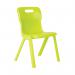 Titan One Piece Classroom Chair Size 2 363x343x563mm Lime KF78512 KF78512