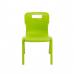 Titan One Piece Classroom Chair Size 2 363x343x563mm Lime KF78512 KF78512