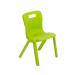 Titan One Piece Classroom Chair 363x343x563mm Lime (Pack of 30) KF78608