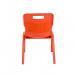 Titan One Piece Classroom Chair 435x384x600mm Orange KF78515 KF78515