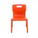Titan One Piece Classroom Chair 435x384x600mm Orange KF78515 KF78515