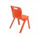 Titan One Piece Classroom Chair 435x384x600mm Orange KF78515 KF78515