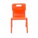 Titan One Piece Classroom Chair 432x408x690mm Orange KF78519 KF78519