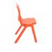 Titan One Piece Classroom Chair 432x408x690mm Orange KF78519 KF78519