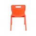 Titan One Piece Classroom Chair 432x408x690mm Orange KF78519 KF78519