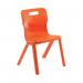 Titan One Piece Classroom Chair 432x408x690mm Orange KF78519 KF78519