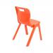 Titan One Piece Classroom Chair 432x408x690mm Orange KF78519 KF78519