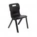 Titan 1 Piece Chair 430mm Black Pack of 30 KF78637
