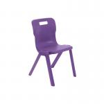 Titan One Piece Classroom Chair 482x510x829mm Purple KF78529 KF78529