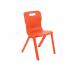 Titan One Piece Classroom Chair 482x510x829mm Orange KF78530 KF78530