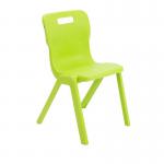 Titan One Piece Classroom Chair 482x510x829mm Lime KF78531 KF78531