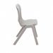 Titan One Piece School Chair Size 6 Grey (All in one plastic construction) KF78534 KF78534