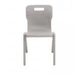 Titan One Piece School Chair Size 6 Grey (All in one plastic construction) KF78534 KF78534