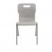Titan One Piece School Chair Size 6 Grey (All in one plastic construction) KF78534