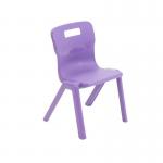 Titan One Piece Classroom Chair 363x343x563mm Purple (Pack of 10) KF78547 KF78547