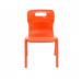 Titan One Piece Classroom Chair 363x343x563mm Orange (Pack of 10) KF78548 KF78548