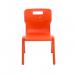 Titan One Piece Classroom Chair 435x384x600mm Orange (Pack of 10) KF78556 KF78556
