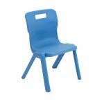 Titan 1 Piece Chair 350mm Sky Blue Pack of 10 KF78559 KF78559