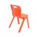 Titan One Piece Classroom Chair 432x408x690mm Orange (Pack of 10) KF78565 KF78565