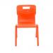 Titan One Piece Classroom Chair 432x408x690mm Orange (Pack of 10) KF78565 KF78565