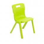 Titan One Piece Classroom Chair 432x408x690mm Lime (Pack of 10) KF78567 KF78567